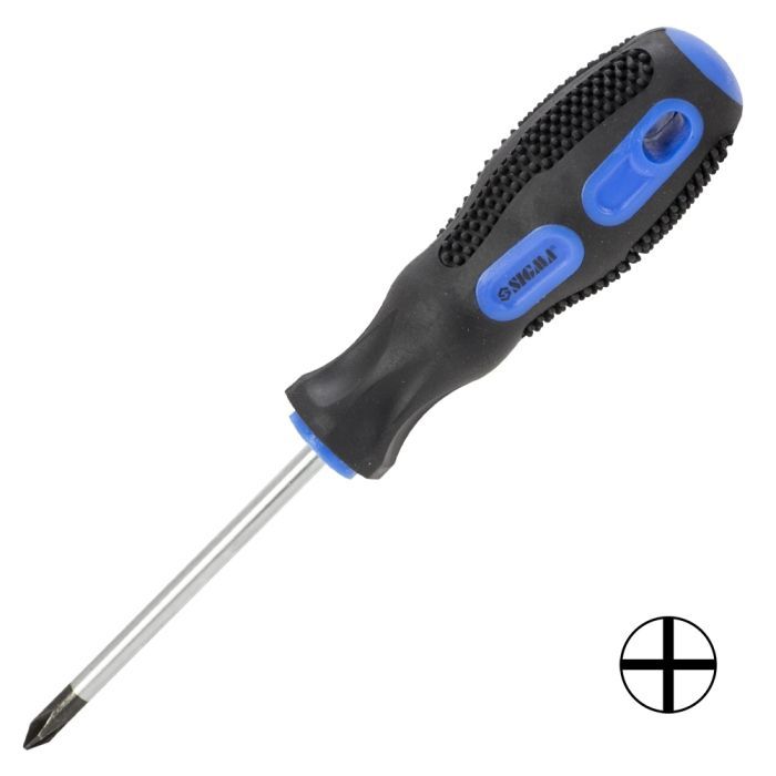 Отвертка Sigma хрестова PH1x75мм СrV Фото