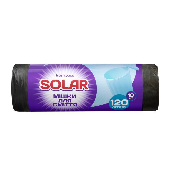 Пакеты для мусора Solar Household 120 л 10 шт. Фото