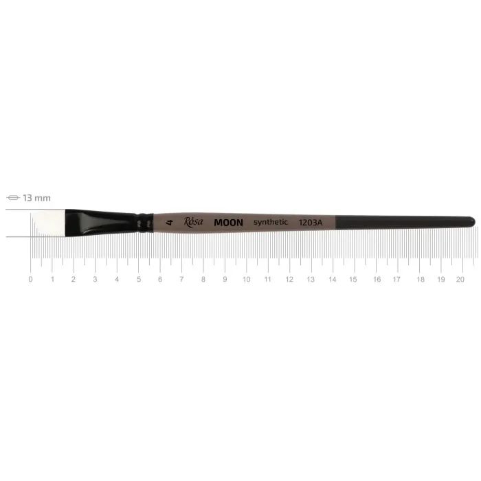 Кисточка для рисования Rosa Синтетика кутова, MOON 1203A, №4 Фото