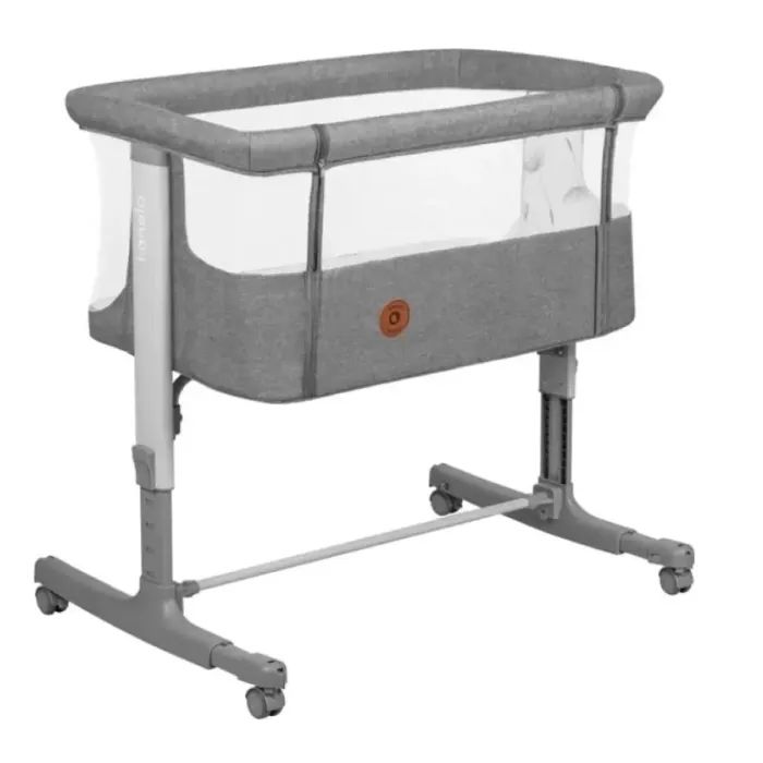 Кроватка Lionelo приставне Aurora Grey Concrete Фото