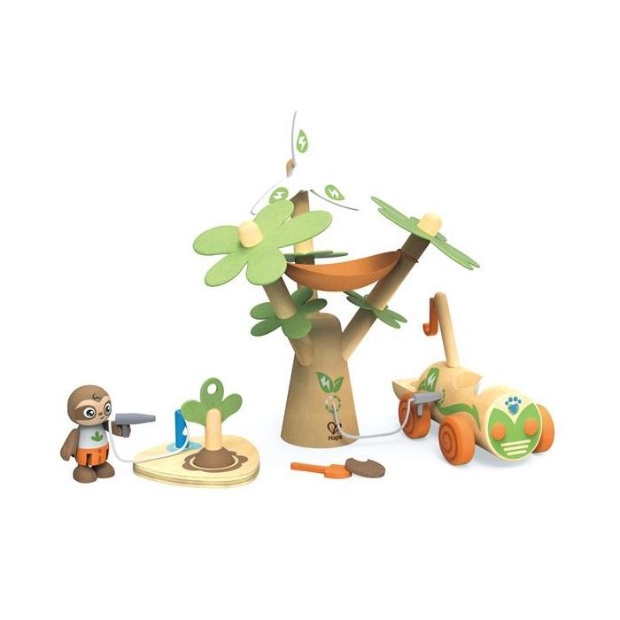 Игровой набор Hape дерев'яний Електрокар для садіння дерев Фото