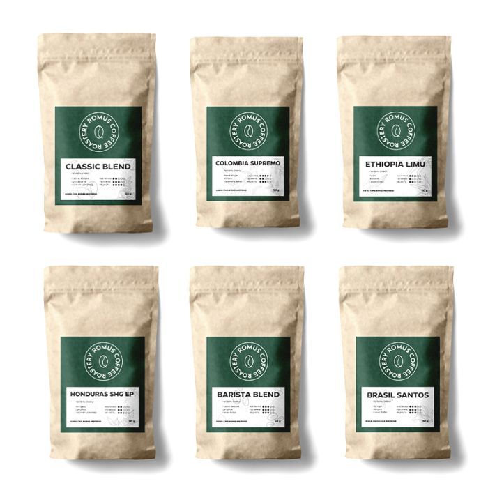 Кофе Romus Coffee Roastery Дегустационный набор 6 видов (моло Фото