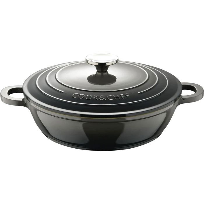 Сотейник Bergner Excalibur з кришкою 24 см Grey Фото