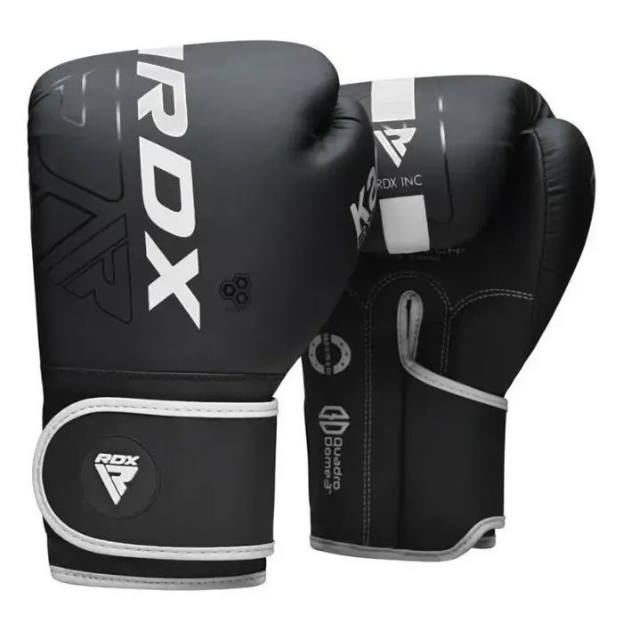 Боксерские перчатки RDX F6 Kara Matte White 10 унцій Фото