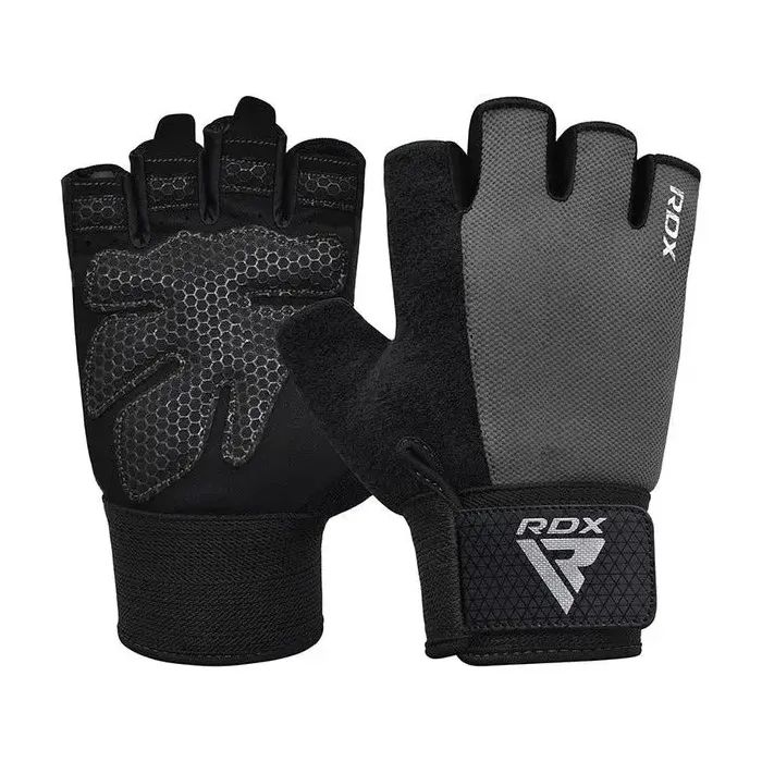Перчатки для фитнеса RDX W1 Half Gray Plus M Фото