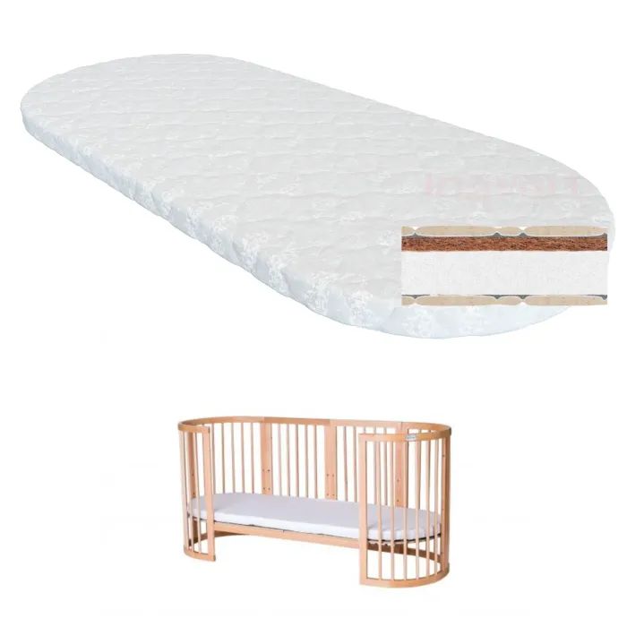 Матрас для детской кроватки Ingvart на диванчик Smart Bed Round кокос+поролон, 72х168 Фото