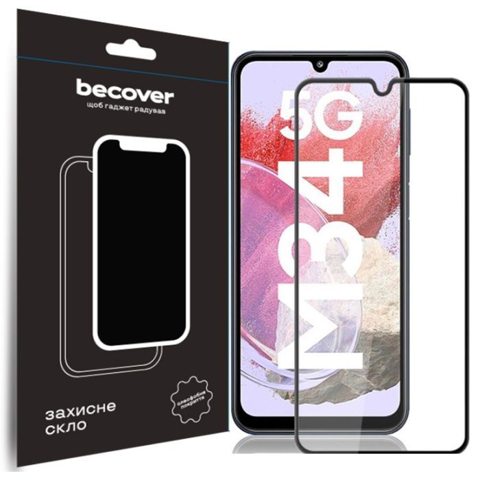 Стекло защитное BeCover Samsung Galaxy M34 5G SM-M346 Black Фото