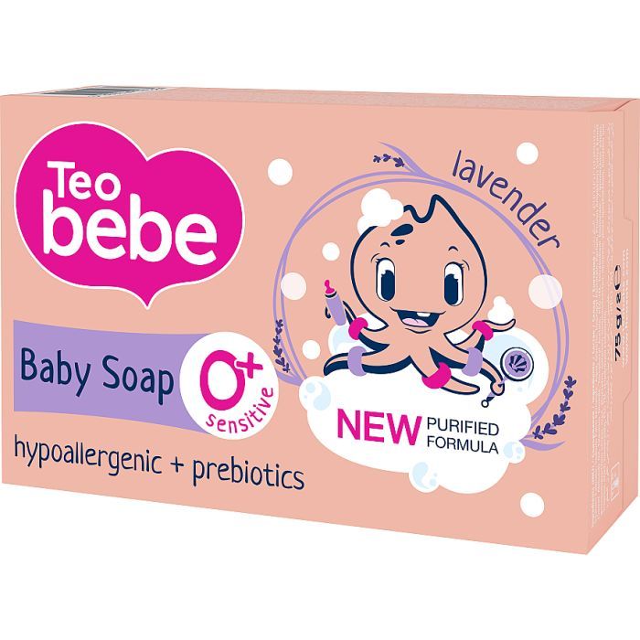 Детское мыло Teo bebe С экстрактом Лаванды 75 г Фото