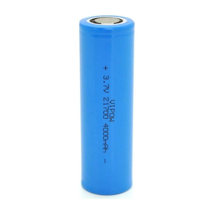 Аккумулятор Vipow 21700 4000mAh, 3.7V, Blue, FlatTop Фото