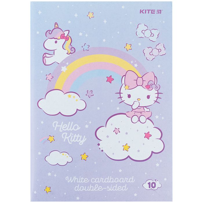 Белый картон Kite A4 Hello Kitty 10 листов Фото