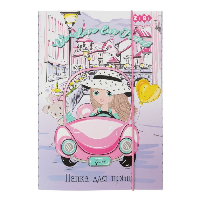 Папка для труда ZiBi А4 TRAVEL GIRL Фото