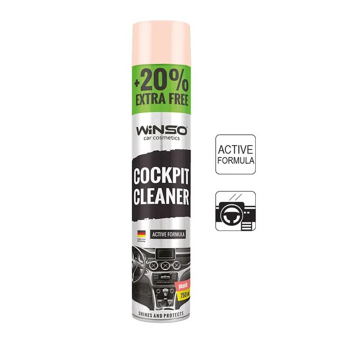 Автополироль WINSO Cockpit Cleaner персик 750ml Фото