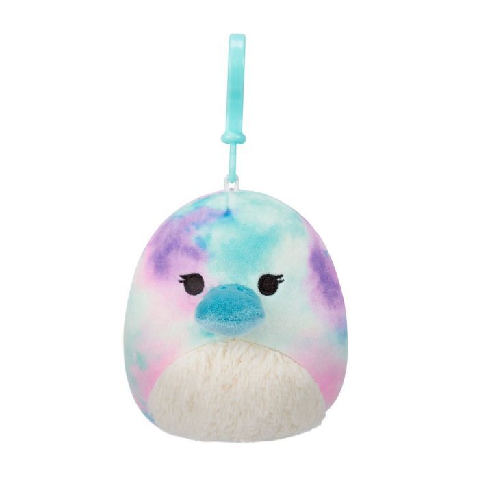 Мягкая игрушка Squishmallows на клипсе – Утконос Бриндал 9 см Фото