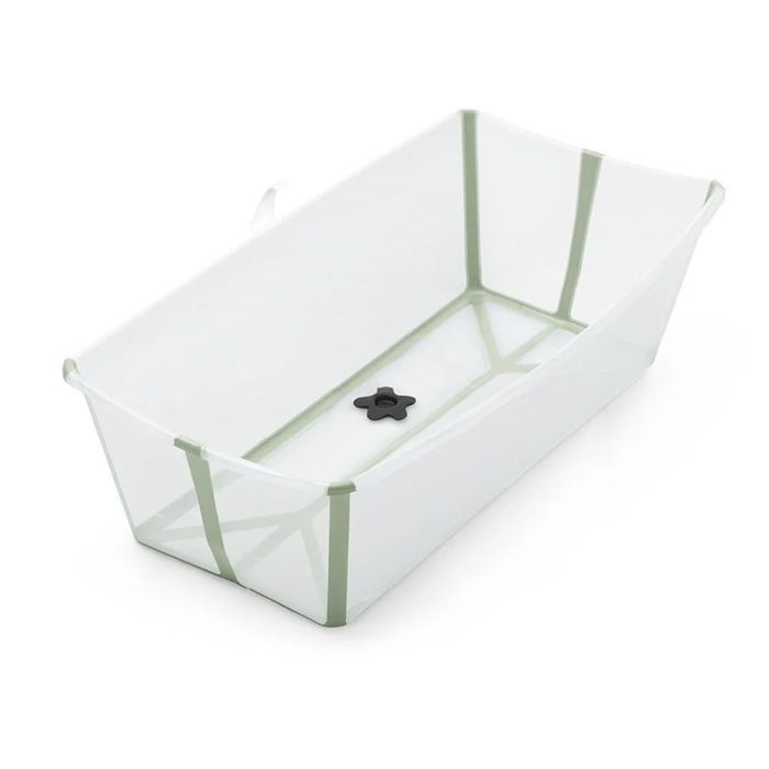 Ванночка Stokke Flexi Bath XL Складная Прозрачная Зеленая Фото