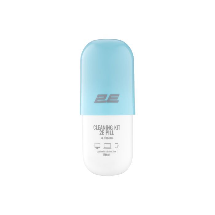 Спрей для очистки 2E PILL 140ml for office equipment +Microfibre 20 cm, Фото