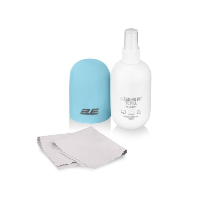 Спрей для очистки 2E PILL 140ml for office equipment +Microfibre 20 cm, Фото 1