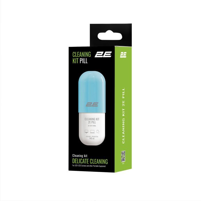Спрей для очистки 2E PILL 140ml for office equipment +Microfibre 20 cm, Фото 3