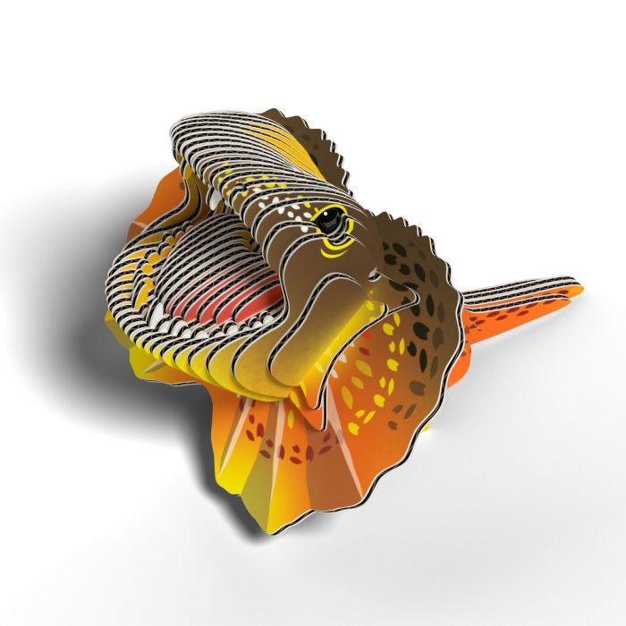 Пазл Eugy 3D Зоопарк Плащеносная ящерица Фото