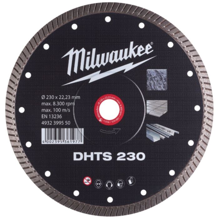Круг отрезной Milwaukee алмазний DHTS 230, 230мм Фото