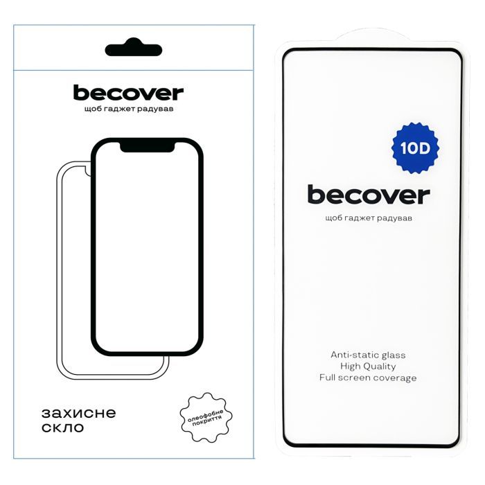 Стекло защитное BeCover Infinix Note 40 (X6853) 10D Black Фото