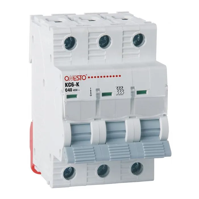 Автоматический выключатель ONESTO 3п С 32А MCB 6kA (KC6-K) Фото
