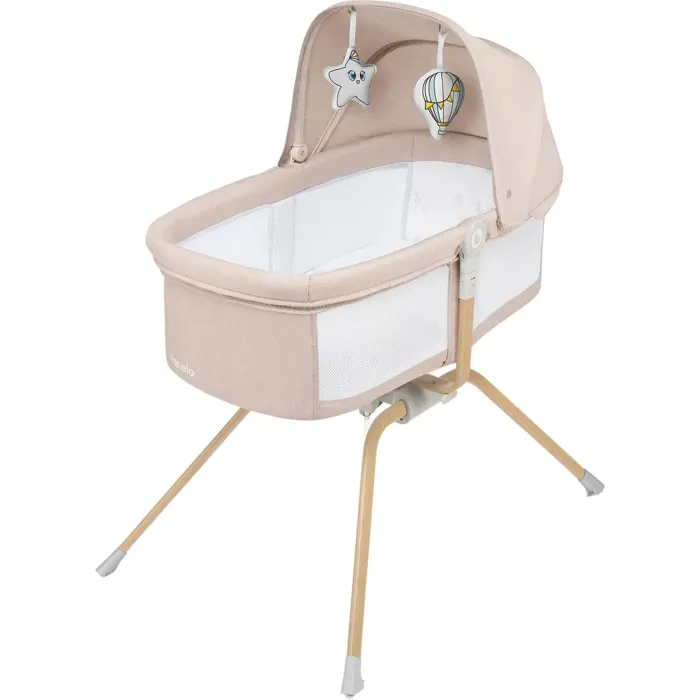 Кроватка Lionelo приставна Malin Evo BEIGE NATURAL Фото