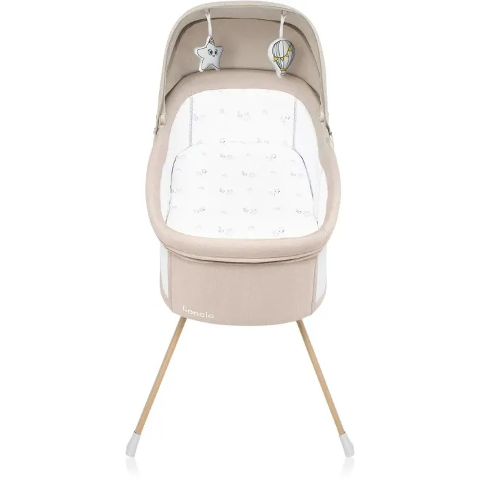 Кроватка Lionelo приставна Malin Evo BEIGE NATURAL Фото 1