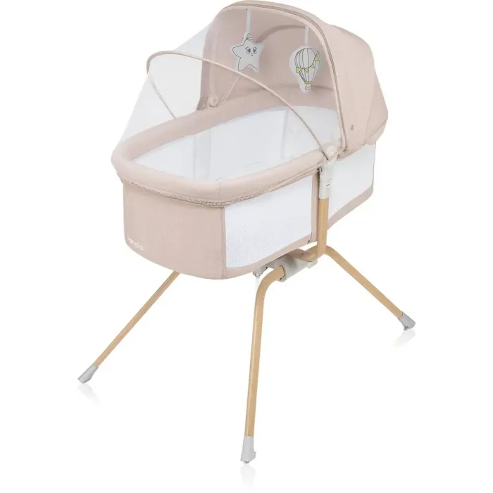 Кроватка Lionelo приставна Malin Evo BEIGE NATURAL Фото 2