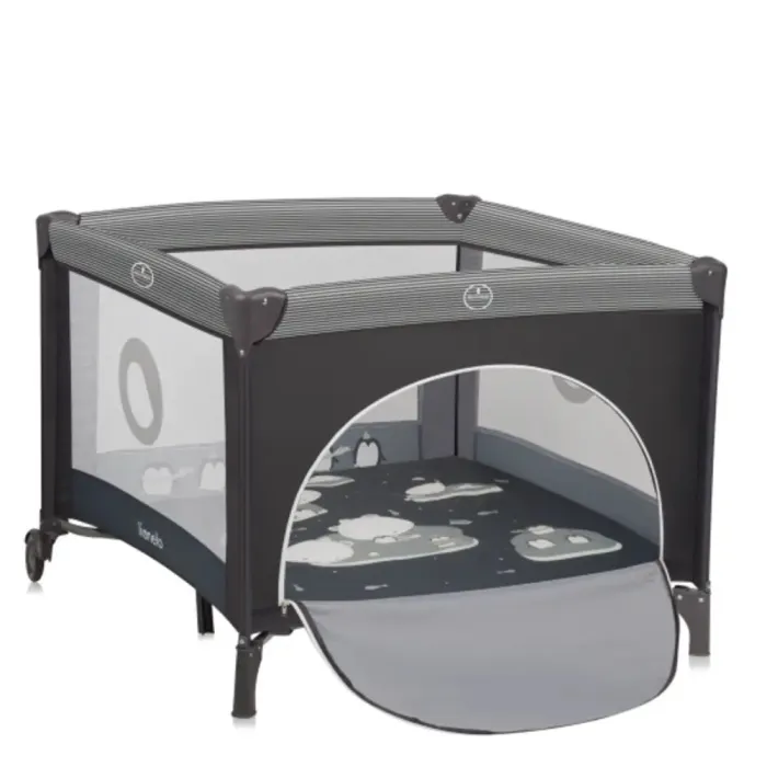 Детский манеж Lionelo Bonnie Grey Scandi Фото