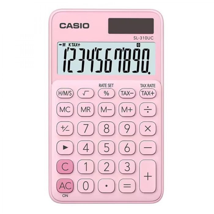 Калькулятор Casio SL-1000SC-PK-W-EP, рожевий Фото