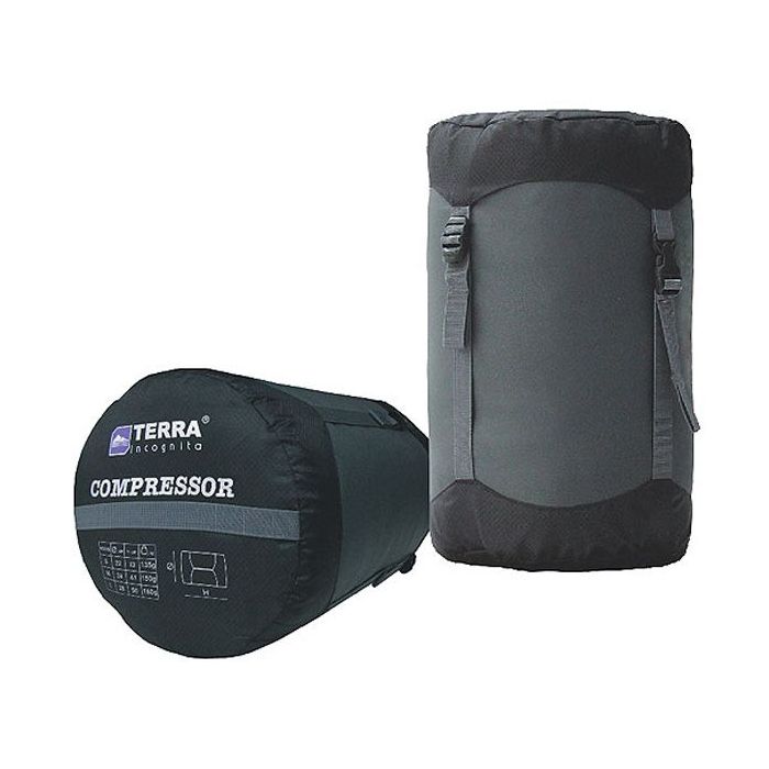 Гермомешок Terra Incognita Compressor S (серый/чёрный) Фото