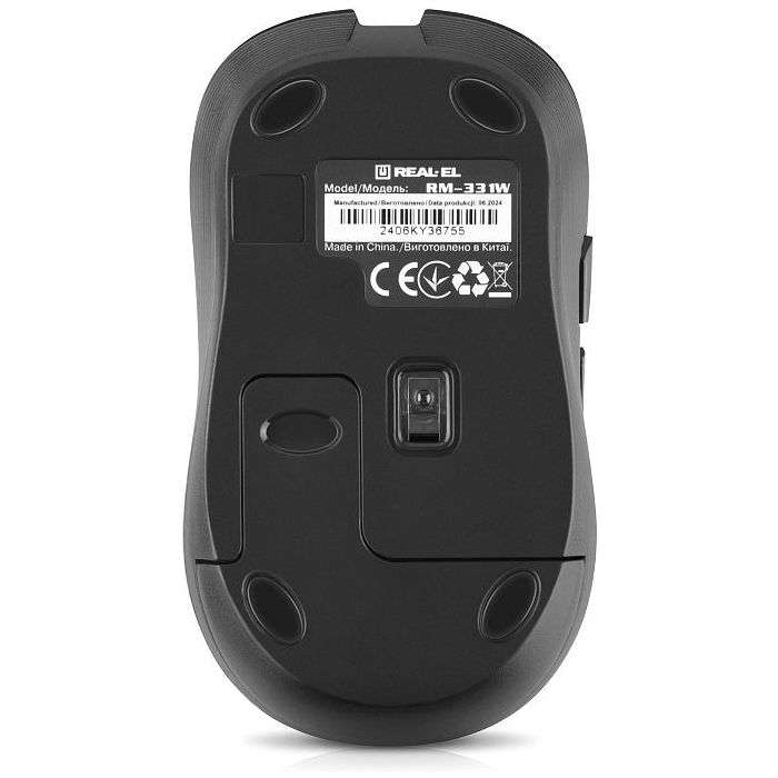 Мышка REAL-EL RM-331W Wireless Black Фото 6