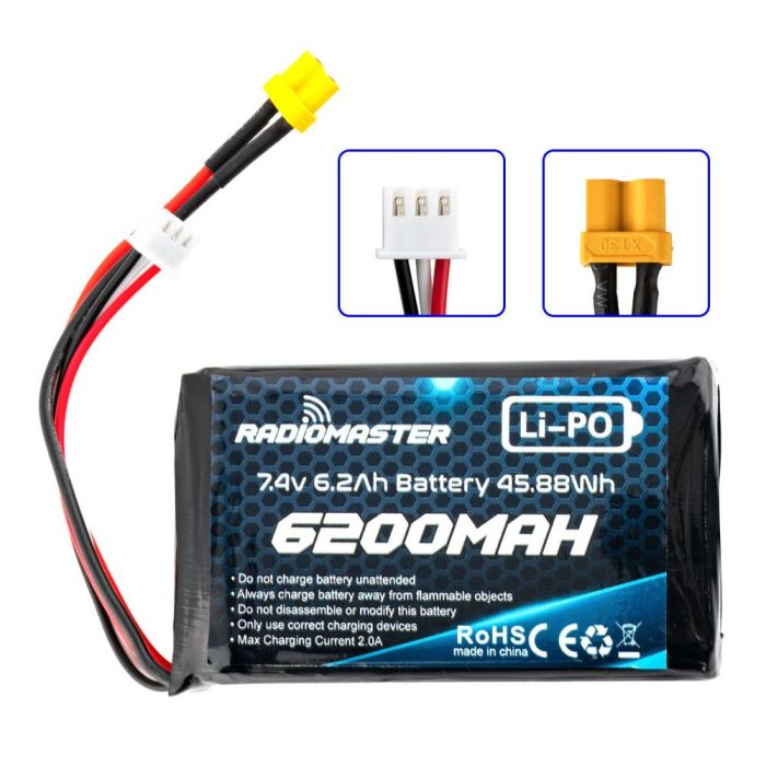 Аккумулятор для дрона RadioMaster 6200mah 2S Lipo Transmitter Battery Фото