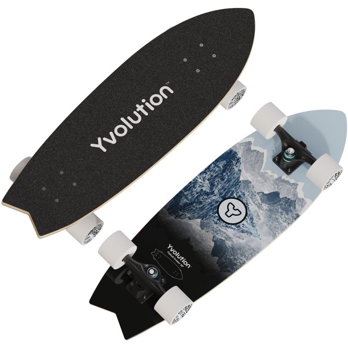 Скейтборд детский Yvolution Fishtail Cruiser 76 см, синий Фото