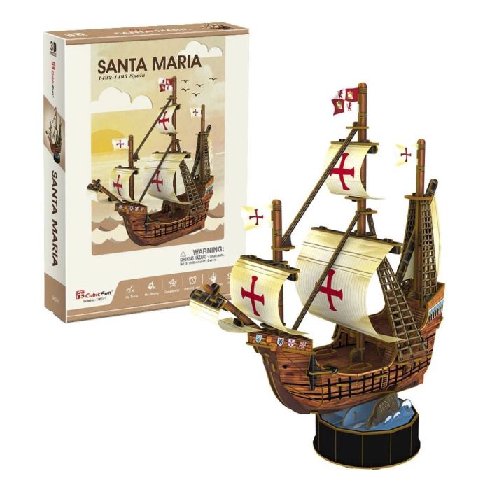 Пазл Cubic Fun Трехмерная головоломка-конструктор Санта Мария Фото