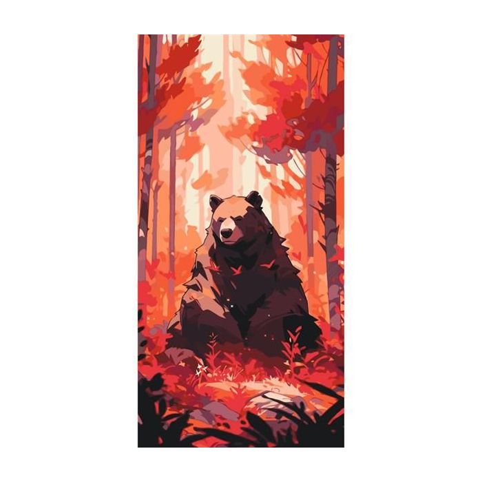 Картина по номерам ArtCraft Ведмідь у лісі 40х80 см Фото