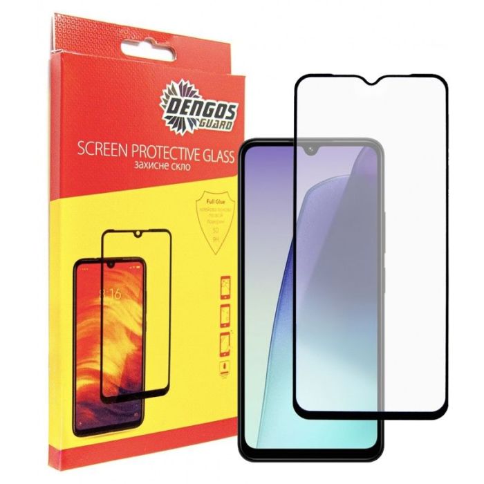 Стекло защитное Dengos Full Glue Xiaomi Redmi 14C (black) Фото