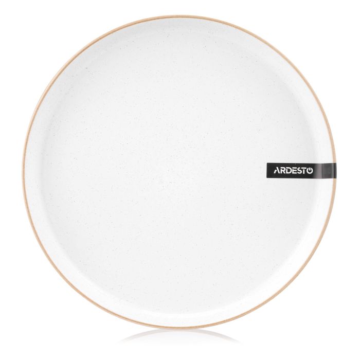 Тарелка Ardesto Apulia, 26.6см, кераміка, білий Фото