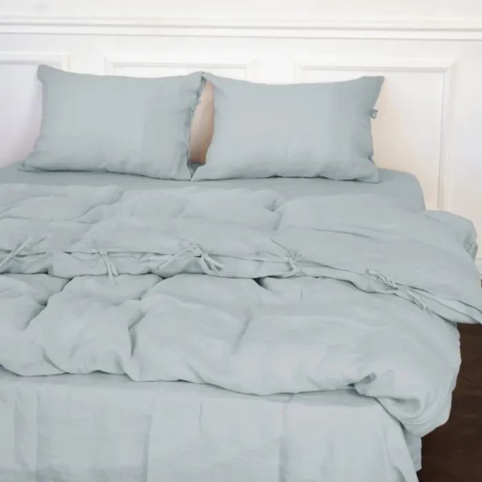 Постельное белье MirSon Лен Natural Linen Caspian 175x210 Фото