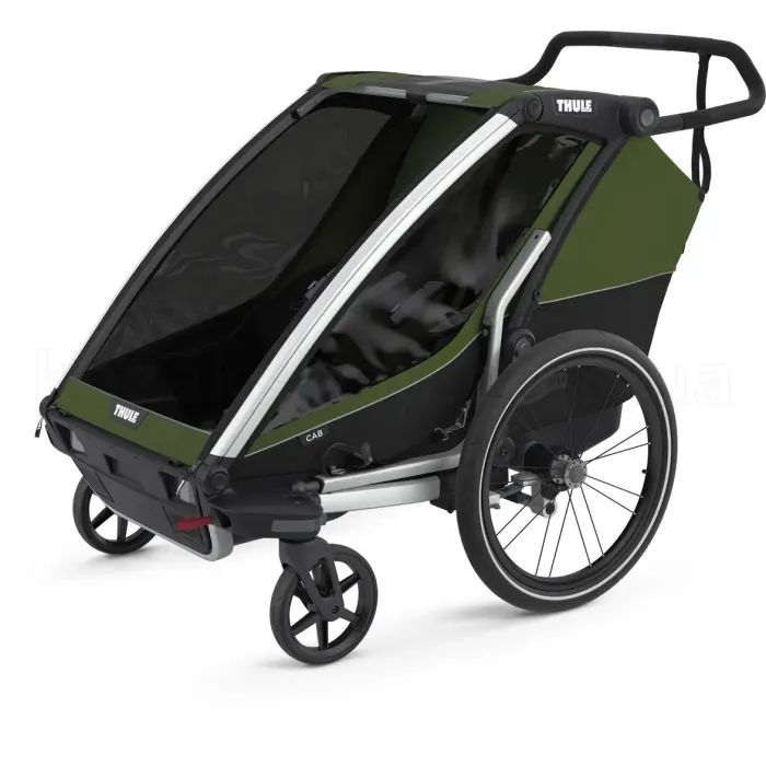 Коляска Thule Chariot Cab Double (Cypress Green) Фото