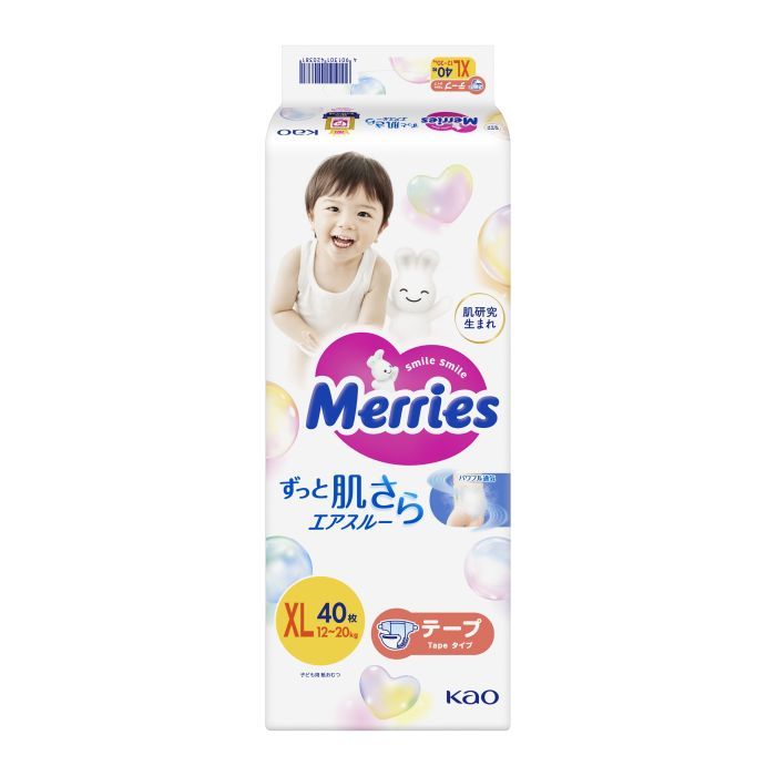 Подгузники Merries розмір XL (12-20 кг) 40 шт (SJ) Фото
