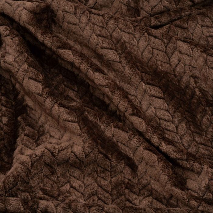 Плед Ardesto Jacquard Braid 160х200см, 100 поліестер, коричневи Фото 2