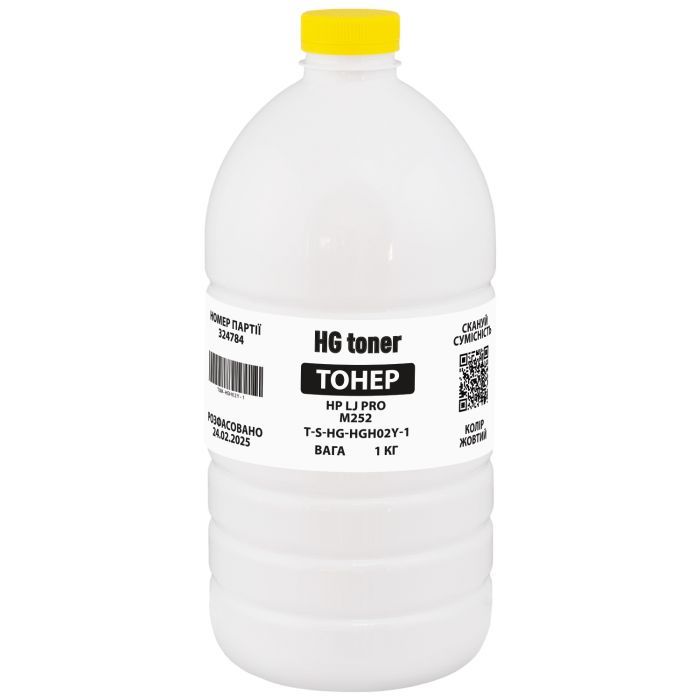 Тонер HG HP CLJ Pro M252 1кг, yellow Фото