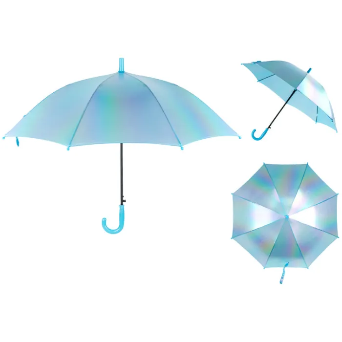 Зонт Kite дитяча 2001-4 блакитний голографік Фото