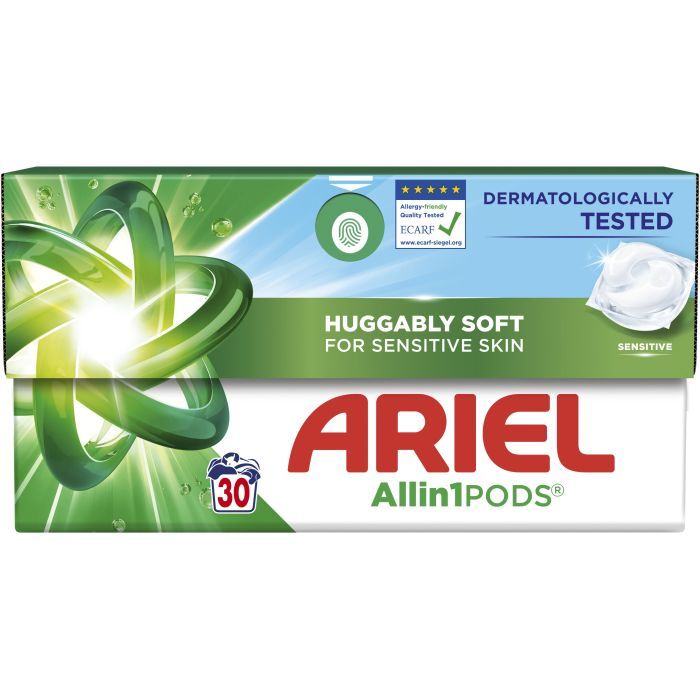 Капсулы для стирки Ariel Pods All-in-1 Sensitive Skin Для чувствительной ко Фото