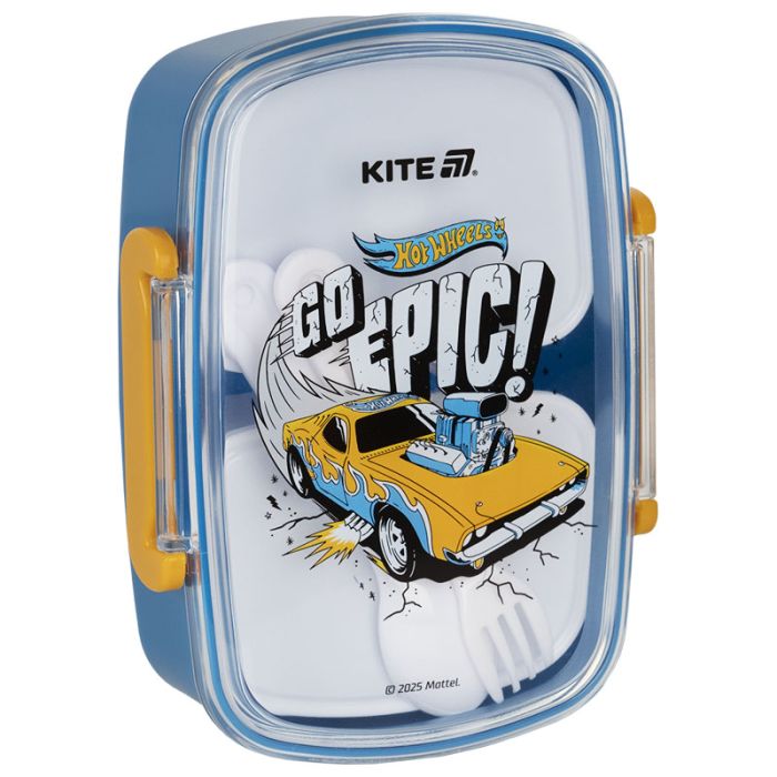 Ланч-бокс детский Kite Hot Wheels з наповненням 750 мл Фото