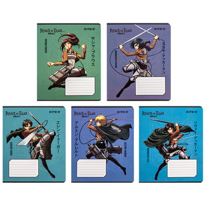 Тетрадь Kite Attack on Titan, 12 листов, линия Фото