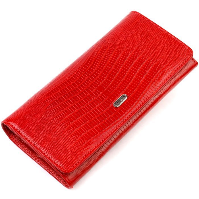 Кошелек Canpellini Из натуральной кожи Красный Фото