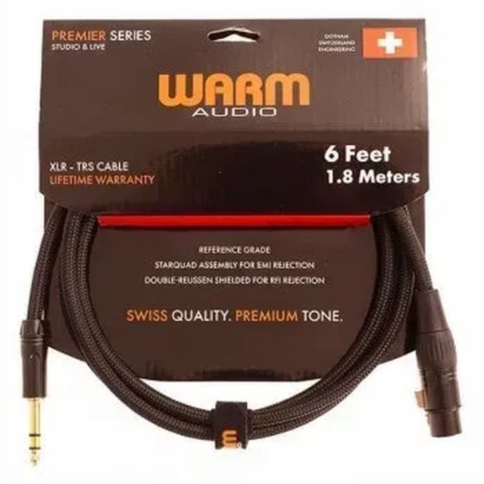 Микрофонный кабель Warm Audio Prem-XLRf-TRSm-6' 1.8 m Фото