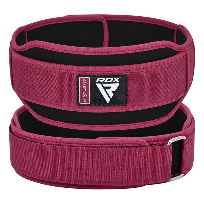 Атлетический пояс RDX RX5 Double Belt неопреновий Pink S Фото